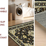 Minimalist Gold Floral Accents(Black)