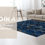 Elegant Marbleized Geometric Aesthetic(Blue)