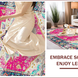 Distressed Pink Geometric Elegance(Pink)