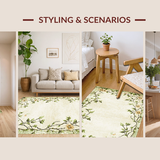 Chic Botanical Patterned Texture(Beige)