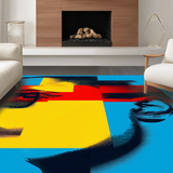 Bold Abstract Street Art Fusion(Blue)