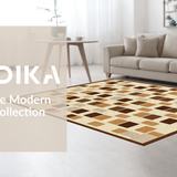 Abstract Earthy Cookie Motif(Beige)