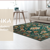 Textured Vintage Floral Elegance(Blue)