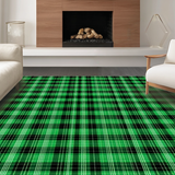 Minimalist Layered Checkered Visual(Green)