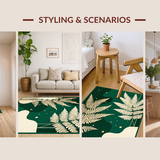 Stylish Minimalist Leafy Print(Green)