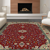 Chic Minimalist Ogee Style Contrast(Red)