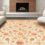 Vintage Distressed Floral Design(Beige)