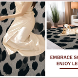 Modern Dark Grey Leopard Print(Black)