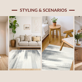 Minimalist Contemporary Wavy Composition(Gray)