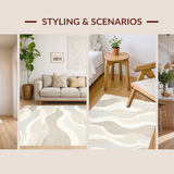 Artful Minimalist Curved Design(Beige)