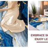 Elegant Wavy Marble Aesthetic(Blue)