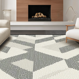 Contemporary Monochrome Lattice Design(Gray)