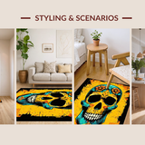 Dynamic Skull and Bone Illustration(Yellow)