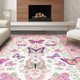 Rustic Charm with Butterfly Motif(White)