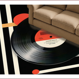 Classical Round Music Decor Meditation Mat(Black)
