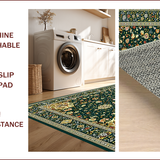 Luxurious Green Medallion Design(Green)