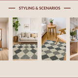 Charcoal Checkered Modern Entryway(Beige)