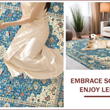 Elegant Light Blue Geometric Arrangement(Blue)