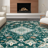 Modern Symmetrical Floral Accents(Green)