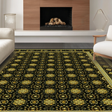 Stylish Pastel Floral Composition(Black)