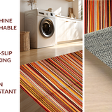 Artful Abstract Multicolor Weave(Red)