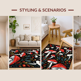 Contemporary Earthy Floral(Red)