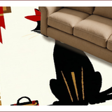 Whimsical Cowboy Cat Artistry(Black)