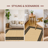 Contemporary Neutral Tone Trellis Motif(Beige)