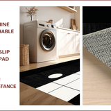 Elegant Black and White Geometric Visual(Black)
