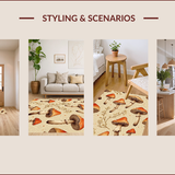 Elegant Whimsical Standing Mat for Laundry Rooms(Beige)