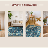 Rustic Ethnic Patterned Design(Blue)