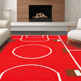 Contemporary Playful Sports Imagery(Red)