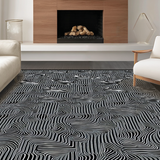 Luxurious Zebra Geometric Texture(Black)