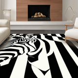 Vibrant Abstract Nature Inspired Print(Black)