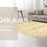 Artisan Crafted Linear Geometric Lines(Beige)