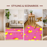 Playful Abstract Cherry Blossom Motif(Pink)