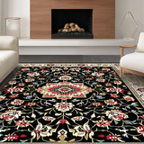 Elegant Monochrome Floral Motif(Black)