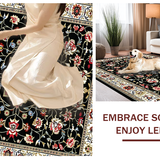 Elegant Monochrome Floral Motif(Black)