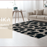 Modern Dark Grey Leopard Print(Black)
