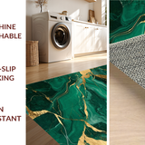 Luxurious Deep Green Tiled Motif(Green)