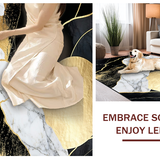 Minimalist Earthy Tones Design(Black)