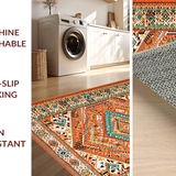 Rustic Orange Medallion Elegance(Orange)