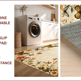 Modern Vintage Non Slip Throw(Beige)