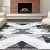 Contemporary Grey Geometric Motif(Gray)