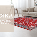 Playful Textured Flower Style(Red)