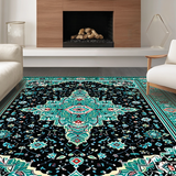Luxurious Teal Accented Design(Black)