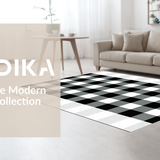 Rustic Black and White Check(Black)