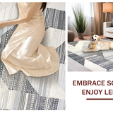 Contemporary Minimalist Herringbone Texture(Gray)