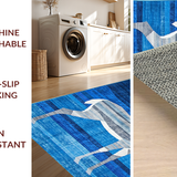 Modern Blue Geometric Fusion(Blue)
