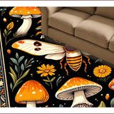 Mushroom Moth Aesthetic(Black)